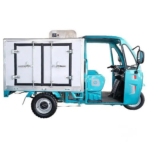 Triciclo eléctrico de carga Refrigerado C-800 A batería LiFePO4Mn de 60V 90Ah (sistema refrigerado con batería Gel 60V 32Ah)