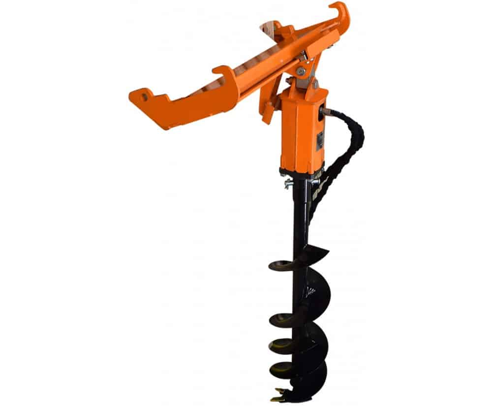 Ahoyadora hidráulica adaptable a pala de tractor