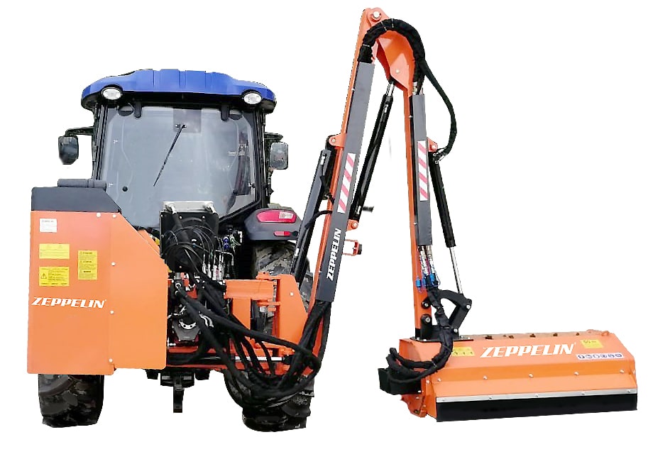 Desbrozadora de martillos con brazo lateral hidráulico grand loire