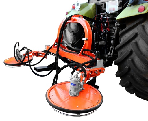 Desbrozadora hidráulica de uno y dos discos