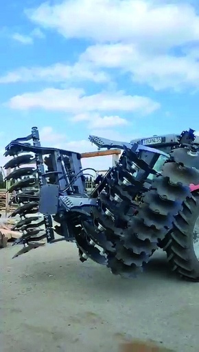 Gradas de discos hidráulica de 6 metros desplegable en dos cuerpos